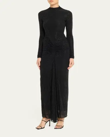 Ronny Kobo Zelda Embellished Mock-Neck Dress | Thumbnail 4 Ronny Kobo Zelda Embellished Mock-Neck Dress | Thumbnail 4