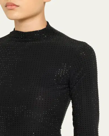 Ronny Kobo Zelda Embellished Mock-Neck Dress | Thumbnail 5 Ronny Kobo Zelda Embellished Mock-Neck Dress | Thumbnail 5
