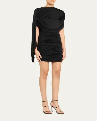 Ronny Kobo Scorpio Ruched Bodycon Mini Dress | Thumbnail 4 Ronny Kobo Scorpio Ruched Bodycon Mini Dress | Thumbnail 4