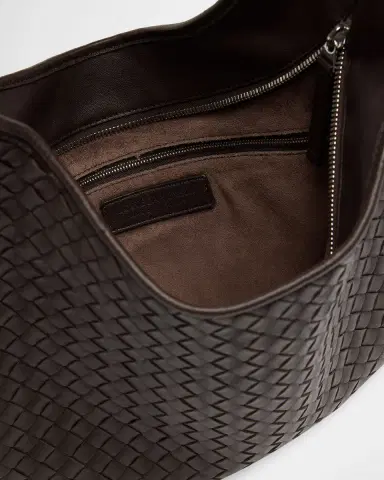 Bottega Veneta Men's Small Veneto Intrecciato Leather Shoulder Bag | Thumbnail 8 Bottega Veneta Men's Small Veneto Intrecciato Leather Shoulder Bag | Thumbnail 8