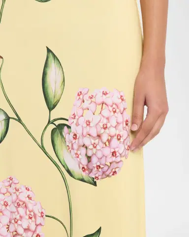 Oscar de la Renta Sleeveless Porcelain Flowers Jersey Maxi Dress | Thumbnail 10 Oscar de la Renta Sleeveless Porcelain Flowers Jersey Maxi Dress | Thumbnail 10