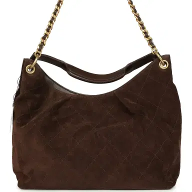 Chanel Chanel Maxi Hobo Bag Dark Brown Suede Antique Gold Hardware | Thumbnail 6 Chanel Chanel Maxi Hobo Bag Dark Brown Suede Antique Gold Hardware | Thumbnail 6