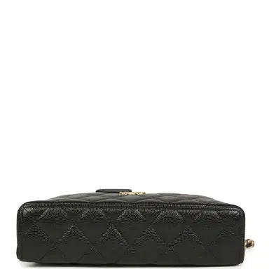 Chanel Chanel Top Handle Long Vanity Case with Chain Black Shiny Caviar Gold Hardware | Thumbnail 6 Chanel Chanel Top Handle Long Vanity Case with Chain Black Shiny Caviar Gold Hardware | Thumbnail 6