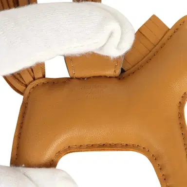 HERMÈS Hermes Rodeo Bag Charm PM Sesame Touch Milo Lambskin and Himalaya Matte Niloticus Crocodile | Thumbnail 3 HERMÈS Hermes Rodeo Bag Charm PM Sesame Touch Milo Lambskin and Himalaya Matte Niloticus Crocodile | Thumbnail 3