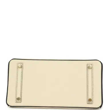 HERMÈS Hermes Special Order (HSS) Birkin 30 Craie and Black Epsom Brushed Gold Hardware | Thumbnail 6 HERMÈS Hermes Special Order (HSS) Birkin 30 Craie and Black Epsom Brushed Gold Hardware | Thumbnail 6