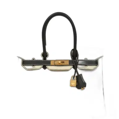 HERMÈS Hermes Special Order (HSS) Birkin 30 Craie and Black Epsom Brushed Gold Hardware | Thumbnail 1 HERMÈS Hermes Special Order (HSS) Birkin 30 Craie and Black Epsom Brushed Gold Hardware | Thumbnail 1
