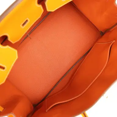 HERMÈS Pre-owned Hermes Birkin 35 Jaune D'or Candy Epsom Palladium Hardware | Thumbnail 8 HERMÈS Pre-owned Hermes Birkin 35 Jaune D'or Candy Epsom Palladium Hardware | Thumbnail 8