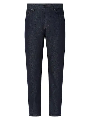 ZEGNA Men's Rinse-Washed Cotton and Silk Roccia Jeans - Dark Blue | Thumbnail 1 ZEGNA Men's Rinse-Washed Cotton and Silk Roccia Jeans - Dark Blue | Thumbnail 1