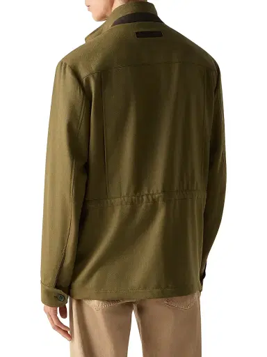 Zegna Men's Wool Field Jacket - Olive Green - Size 44 | Thumbnail 3 Zegna Men's Wool Field Jacket - Olive Green - Size 44 | Thumbnail 3