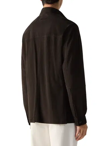 ZEGNA Men's Secondskin II Conte Jacket - Dark Brown | Thumbnail 3 ZEGNA Men's Secondskin II Conte Jacket - Dark Brown | Thumbnail 3