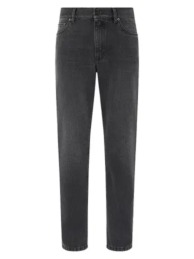 ZEGNA Men's Stone-Washed Cotton Roccia Jeans - Black | Thumbnail 1 ZEGNA Men's Stone-Washed Cotton Roccia Jeans - Black | Thumbnail 1