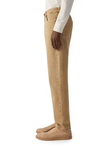 ZEGNA Men's Cotton Roccia Jeans - Beige | Thumbnail 3 ZEGNA Men's Cotton Roccia Jeans - Beige | Thumbnail 3
