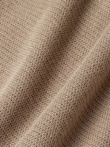 ZEGNA Men's Cashmere-Silk Polo Shirt - Light Taupe | Thumbnail 5 ZEGNA Men's Cashmere-Silk Polo Shirt - Light Taupe | Thumbnail 5