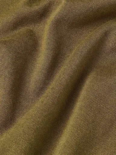 ZEGNA Men's Cashseta Crewneck Sweater - Olive Green Melange | Thumbnail 5 ZEGNA Men's Cashseta Crewneck Sweater - Olive Green Melange | Thumbnail 5