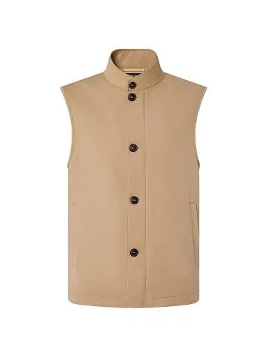 ZEGNA Men's Microfiber Motorin 50CC Vest - Beige | Thumbnail 1 ZEGNA Men's Microfiber Motorin 50CC Vest - Beige | Thumbnail 1