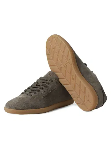 ZEGNA Men's 232 Suede Sneakers - Dark Taupe | Thumbnail 4 ZEGNA Men's 232 Suede Sneakers - Dark Taupe | Thumbnail 4