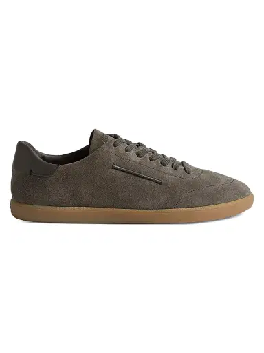 ZEGNA Men's 232 Suede Sneakers - Dark Taupe | Thumbnail 1 ZEGNA Men's 232 Suede Sneakers - Dark Taupe | Thumbnail 1