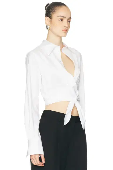 Monse Criss-Cross Tie Shirt | Thumbnail 2 Monse Criss-Cross Tie Shirt | Thumbnail 2