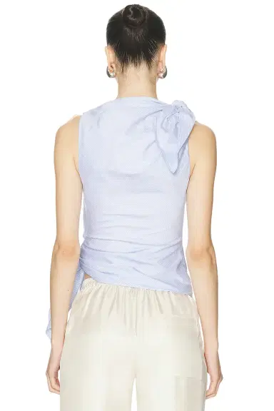 Monse Bow Drape Shirting Top | Thumbnail 4 Monse Bow Drape Shirting Top | Thumbnail 4