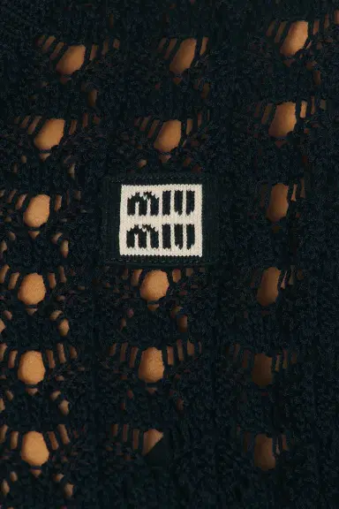 Miu Miu Crochet Polo Top | Thumbnail 5 Miu Miu Crochet Polo Top | Thumbnail 5