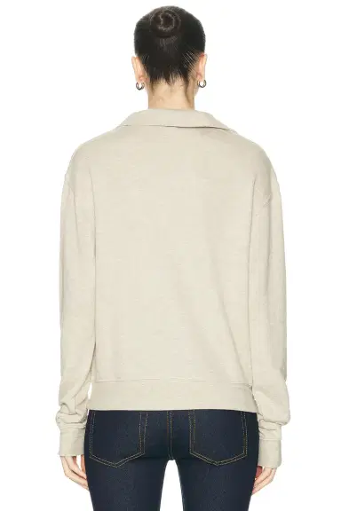 ÉTERNE Zip Up Polo Sweatshirt | Thumbnail 4 ÉTERNE Zip Up Polo Sweatshirt | Thumbnail 4