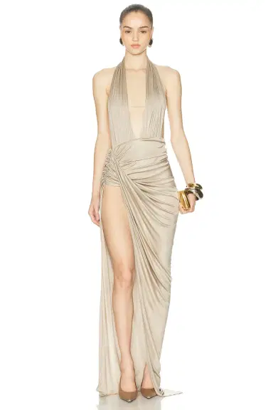 Atlein Open Draped Gown | Thumbnail 1 Atlein Open Draped Gown | Thumbnail 1