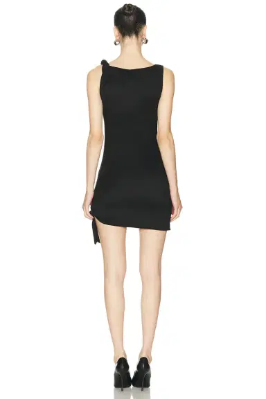 Atlein Knot Detail Mini Dress | Thumbnail 4 Atlein Knot Detail Mini Dress | Thumbnail 4