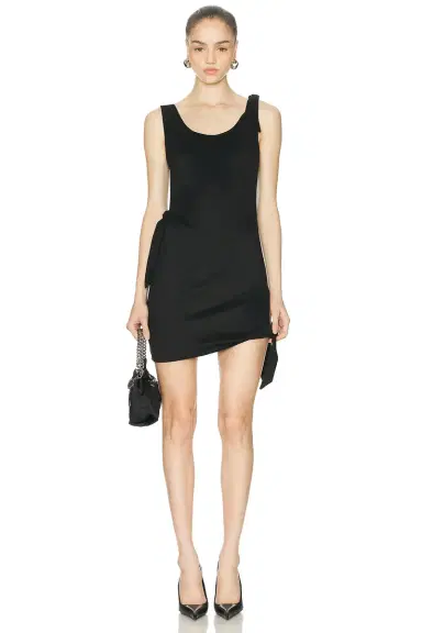 Atlein Knot Detail Mini Dress | Thumbnail 1 Atlein Knot Detail Mini Dress | Thumbnail 1