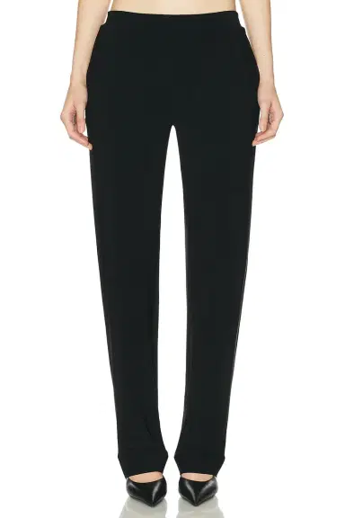 Norma Kamali Flat Front Men's Pant | Thumbnail 1 Norma Kamali Flat Front Men's Pant | Thumbnail 1