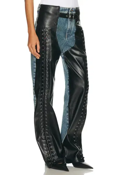 Stella McCartney Laced Denim Chap | Thumbnail 2 Stella McCartney Laced Denim Chap | Thumbnail 2