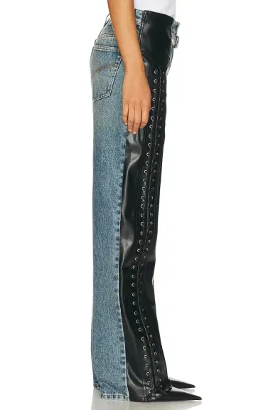 Stella McCartney Laced Denim Chap | Thumbnail 3 Stella McCartney Laced Denim Chap | Thumbnail 3