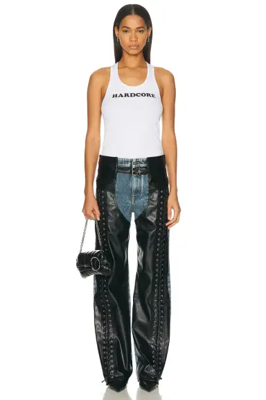 Stella McCartney Laced Denim Chap | Thumbnail 5 Stella McCartney Laced Denim Chap | Thumbnail 5