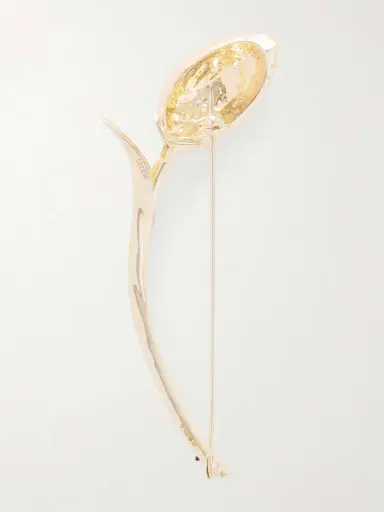 Erdem Bloom Gold-plated Silver Brooch | Thumbnail 3 Erdem Bloom Gold-plated Silver Brooch | Thumbnail 3
