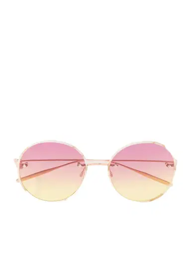 BARTON PERREIRA Rigby Round-frame Acetate And Rose-gold Tone Sunglasses | Thumbnail 1 BARTON PERREIRA Rigby Round-frame Acetate And Rose-gold Tone Sunglasses | Thumbnail 1