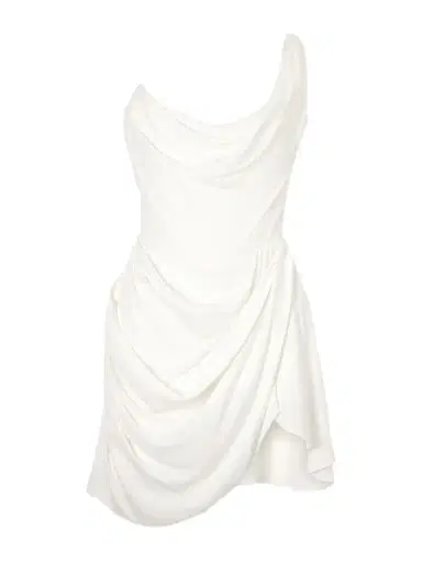 Vivienne Westwood Doll One-shoulder Draped Silk-crepe Mini Dress | Thumbnail 1 Vivienne Westwood Doll One-shoulder Draped Silk-crepe Mini Dress | Thumbnail 1
