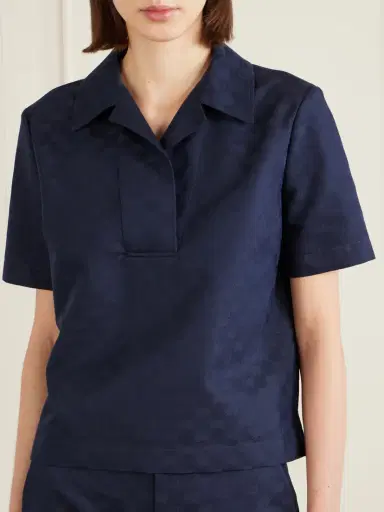Gucci Jacquard Polo Top | Thumbnail 3 Gucci Jacquard Polo Top | Thumbnail 3