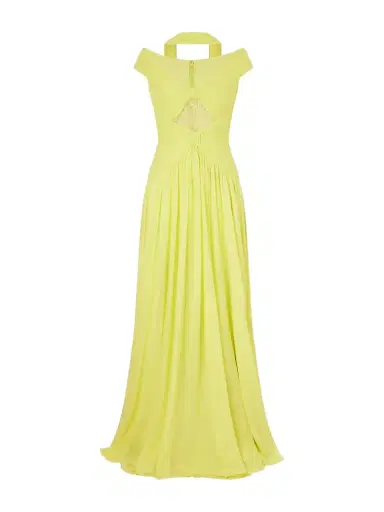 Elie Saab Lace-trimmed Silk-blend Gown | Thumbnail 1 Elie Saab Lace-trimmed Silk-blend Gown | Thumbnail 1