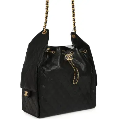 Chanel Chanel Medium 25 Hobo Bag Black Caviar Antique Gold Hardware | Thumbnail 2 Chanel Chanel Medium 25 Hobo Bag Black Caviar Antique Gold Hardware | Thumbnail 2