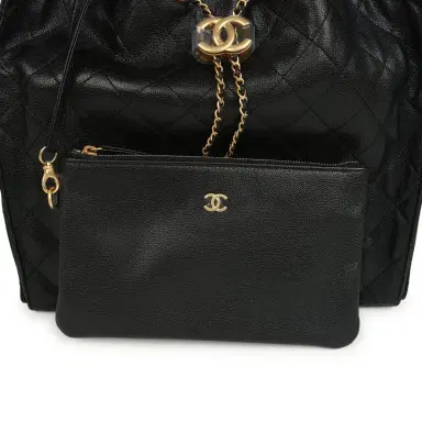 Chanel Chanel Medium 25 Hobo Bag Black Caviar Antique Gold Hardware | Thumbnail 8 Chanel Chanel Medium 25 Hobo Bag Black Caviar Antique Gold Hardware | Thumbnail 8