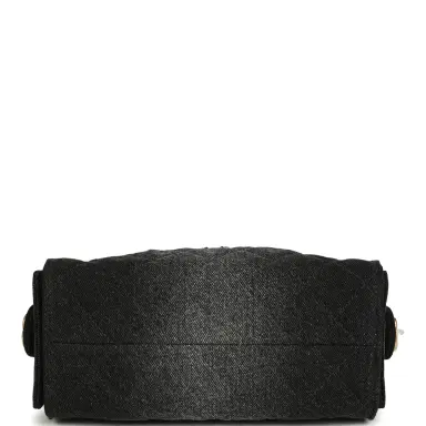 Chanel Chanel Mini 25 Hobo Bag Black Washed Denim Antique Gold Hardware | Thumbnail 7 Chanel Chanel Mini 25 Hobo Bag Black Washed Denim Antique Gold Hardware | Thumbnail 7
