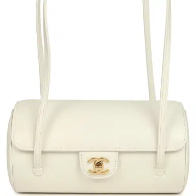 Chanel Chanel Preppy Coco Bowling Bag White Shiny Caviar Brushed Gold Hardware | Thumbnail 2 Chanel Chanel Preppy Coco Bowling Bag White Shiny Caviar Brushed Gold Hardware | Thumbnail 2