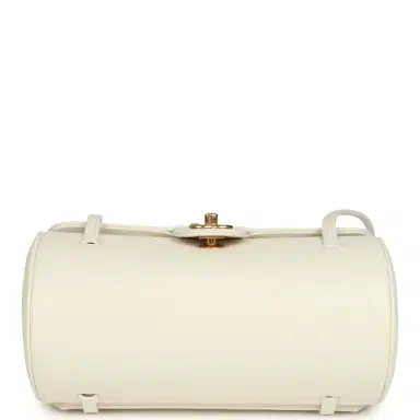 Chanel Chanel Preppy Coco Bowling Bag White Shiny Caviar Brushed Gold Hardware | Thumbnail 7 Chanel Chanel Preppy Coco Bowling Bag White Shiny Caviar Brushed Gold Hardware | Thumbnail 7