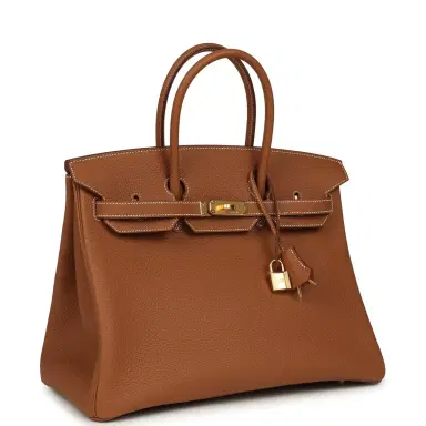 HERMÈS Hermes Birkin 35 Gold Togo Gold Hardware | Thumbnail 2 HERMÈS Hermes Birkin 35 Gold Togo Gold Hardware | Thumbnail 2