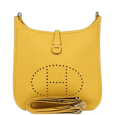 HERMÈS Hermes Evelyne III PM Sun Clemence Palladium Hardware | Thumbnail 1 HERMÈS Hermes Evelyne III PM Sun Clemence Palladium Hardware | Thumbnail 1
