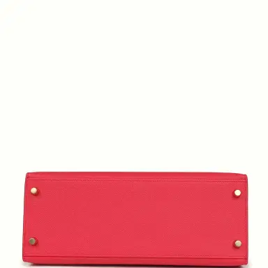 HERMÈS Pre-owned Hermes Kelly Sellier 28 Rose Extreme Epsom Gold Hardware | Thumbnail 6 HERMÈS Pre-owned Hermes Kelly Sellier 28 Rose Extreme Epsom Gold Hardware | Thumbnail 6