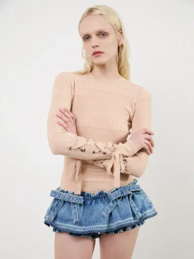 Aknvas The Aja bloomer skirt in denim | Thumbnail 2 Aknvas The Aja bloomer skirt in denim | Thumbnail 2