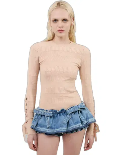 Aknvas The Aja bloomer skirt in denim | Thumbnail 1 Aknvas The Aja bloomer skirt in denim | Thumbnail 1
