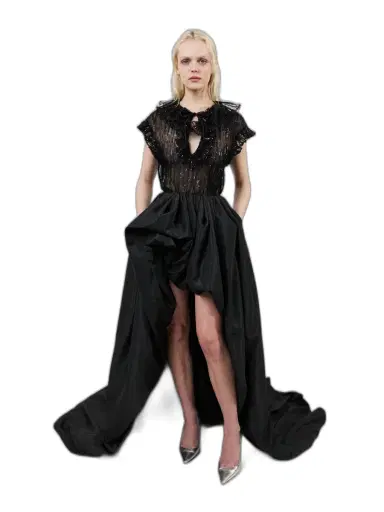 Aknvas The Este ruffle top in black | Thumbnail 1 Aknvas The Este ruffle top in black | Thumbnail 1