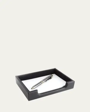 ROYCE New York Personalized Leather Note Desk Tray | Thumbnail 4 ROYCE New York Personalized Leather Note Desk Tray | Thumbnail 4