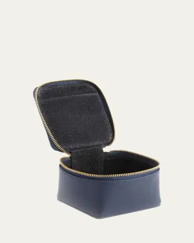 ROYCE New York Monogrammed Leather Jewelry Trinket Case, Personalized | Thumbnail 2 ROYCE New York Monogrammed Leather Jewelry Trinket Case, Personalized | Thumbnail 2